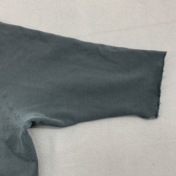 Nili Lotan Pullover Sweater Top Womens Medium Charcoal Black Sleeve Ripped - Picture 5 of 16